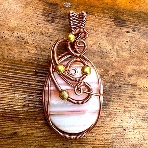 Botswana Agate Pendant 2"